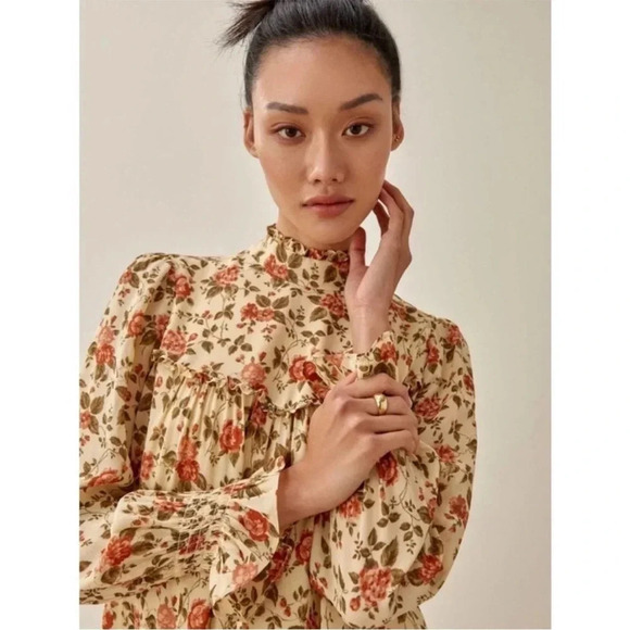 Reformation Jourdan Floral boho mini dress - Picture 3 of 14